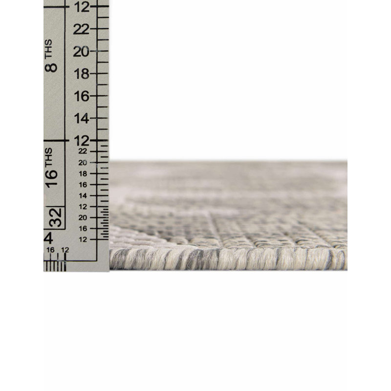 Tapis intérieur / extérieur Brentwood, Rectangle 2 pi 2 po x 3 pi, Gris