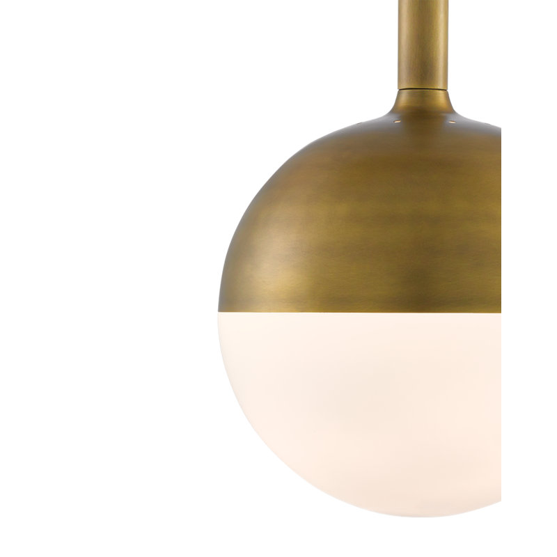 Luminaire suspendu en forme de globe à 1 lumière Moonward