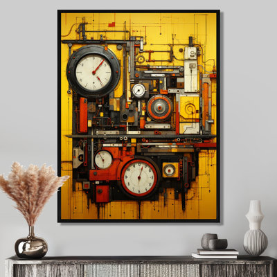 The Mystery Of Time - Abstract Collages, art mural