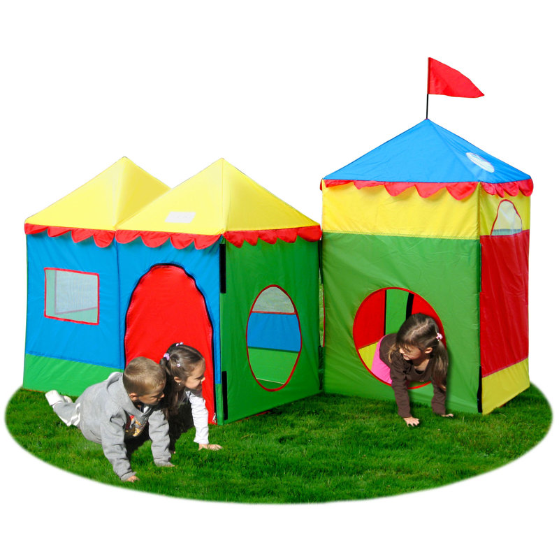 Tente de jeu pop-up avec sac de transport camelot village