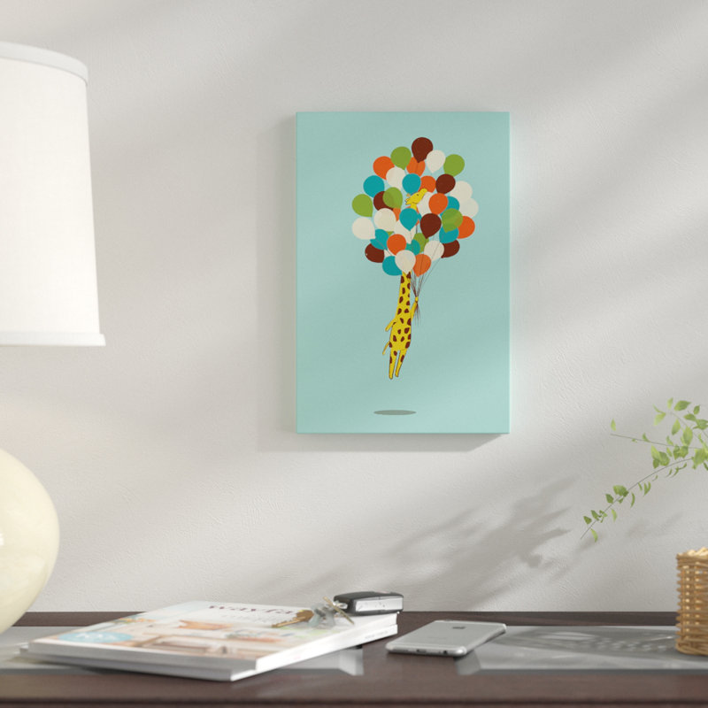«Floating Away», impression sur toile, H 12 po x l 8 po x P 0,75 po, Pas de tapis, Toile tendue