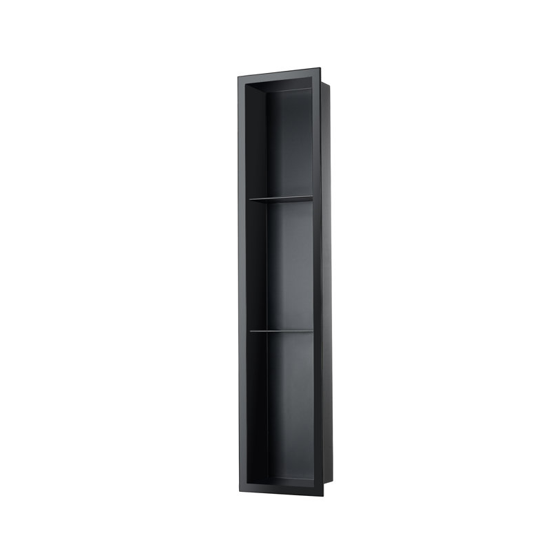 36" Triple Shower Niche 18 Gauge Rectangular Recessed Shower Shelf