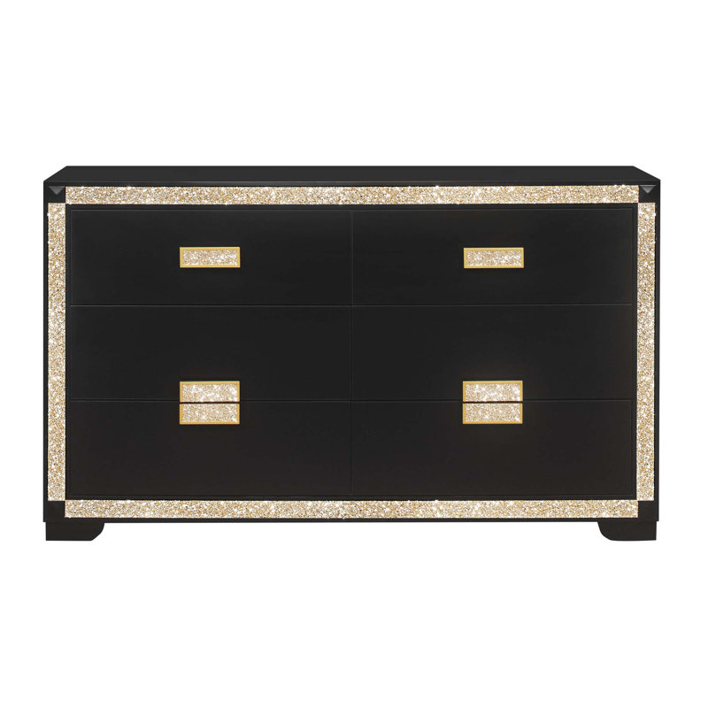 DRESSER ANIMÉ NOIR / DORÉ
