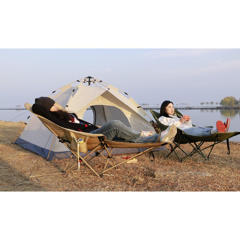 Lit de camp pliant et chaise avec base de lit ...