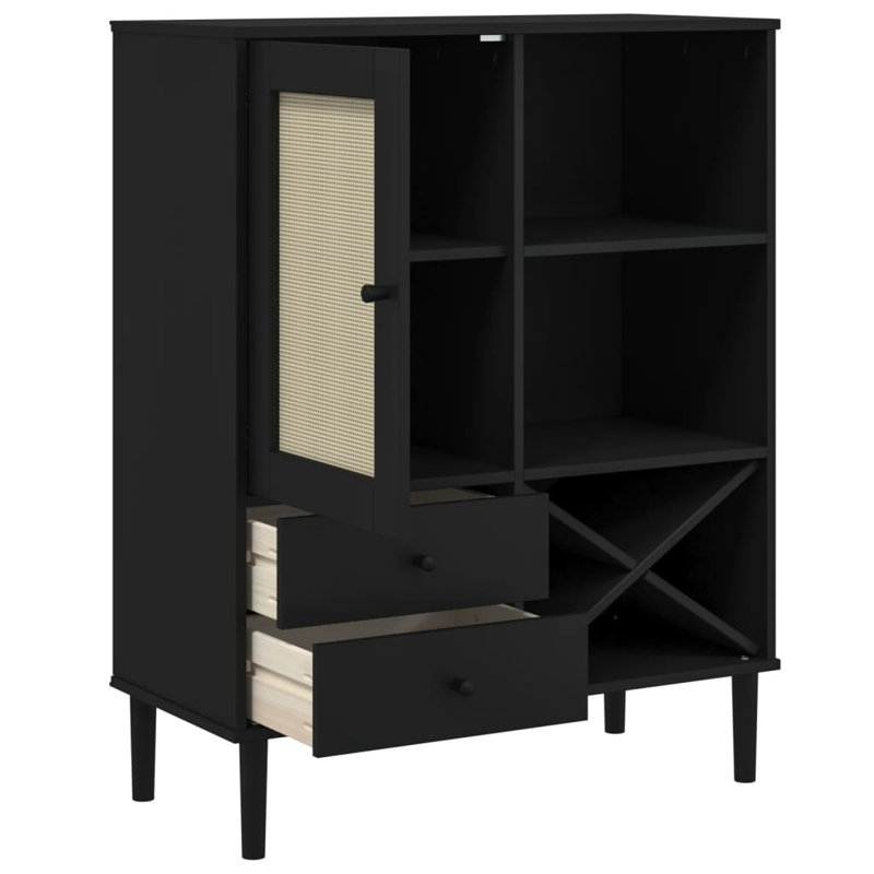 Nadar 1 - Door Standard Accent Cabinet, Black