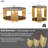 Tionah 35.4" W x 17.7" H 2-Tier Round Tempered Glass Top Coffee Table, Deluxe Gold Stainless Legs Sofa Table-1086307873