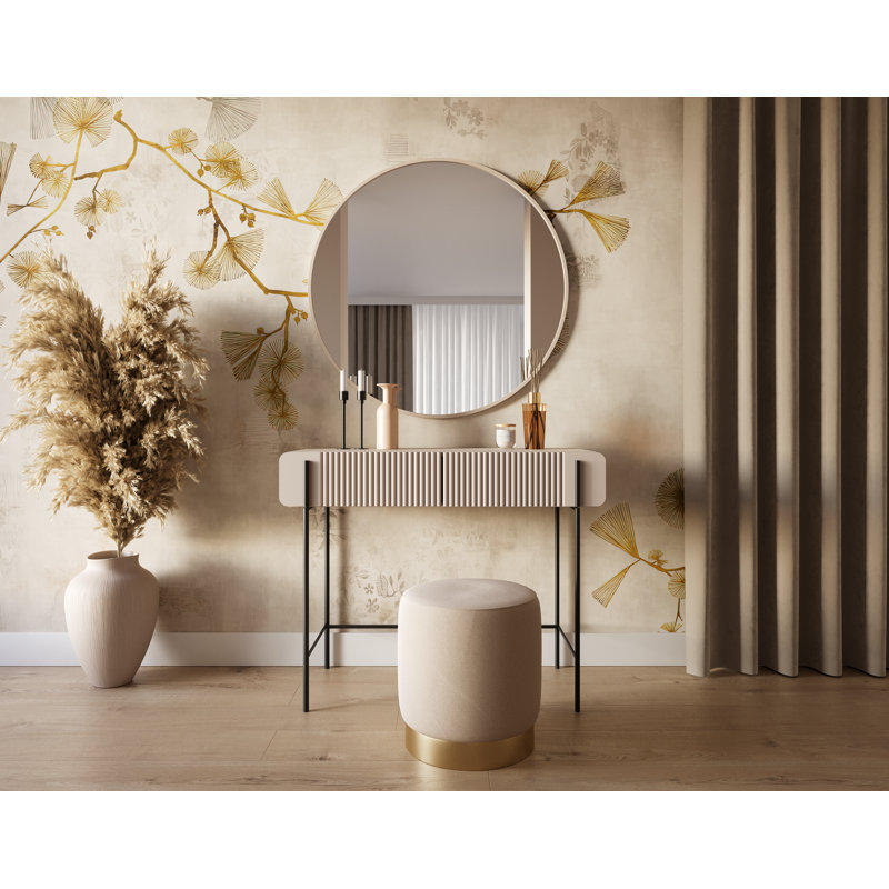 Dressing Table, Cashmere /Black