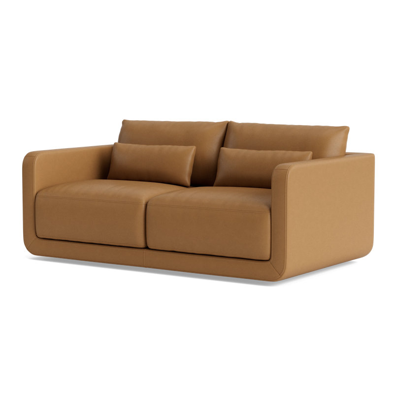 Eva Loveseat (70"), Bison Butterscotch Top Grain Leather