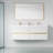 Wall-Mounted Bathroom Vanity with Double Sinks-647180895
