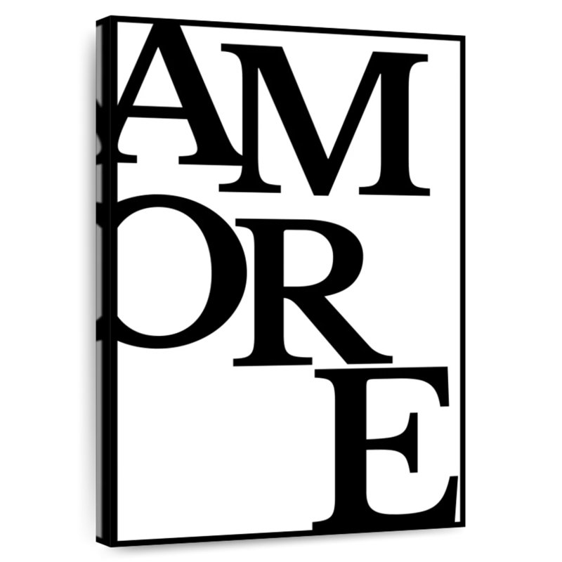 Tergel Amore Typography, 30" H x 20" W