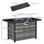 Foyer de table d'extérieur au propane en fer H 24,8 po x l 42,9 po-1065276811
