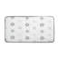 Matelas hybride avec housse matelassée 12 pouces très respirant, blanc, matelas en mousse moelleuse dans une boîte, matelas confort de luxe