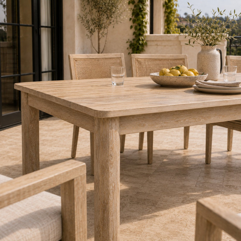 63" W Rectangular Outdoor Dining Table