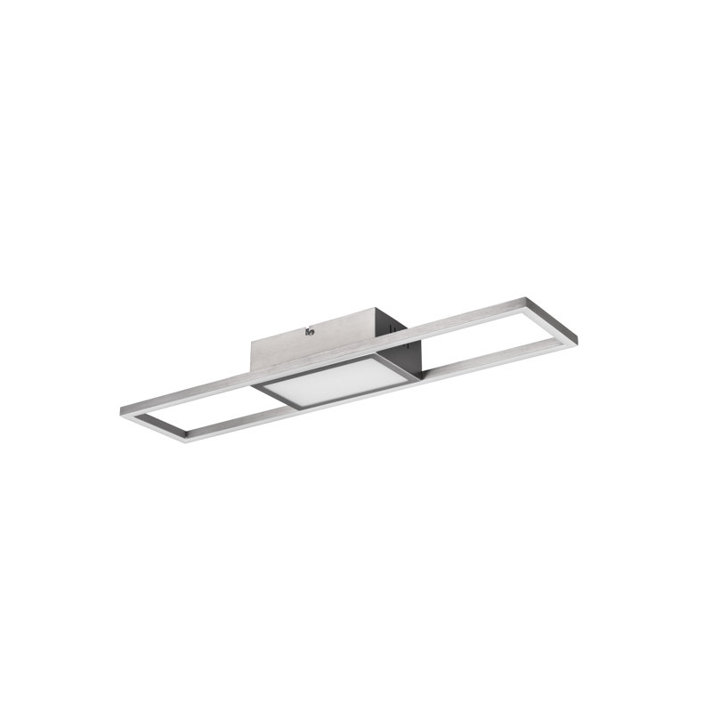 Ackler 1-Light 60cm LED Flush Mount, Matt Nickel