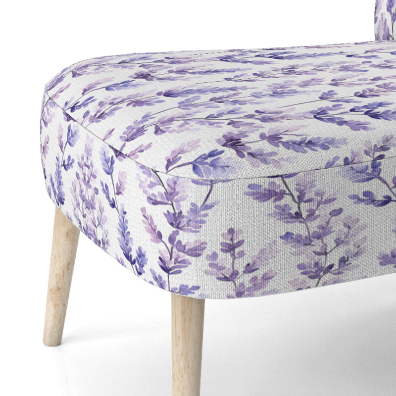 Chaise d'appoint Boho - Chaise d'appoint mauve lavande dérive, Chaise d'appoint sans accoudoirs