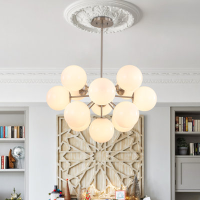 Lustre en forme de globe spoutnik 13 lumières Kohlmeier 