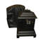Housse en vinyle Fire Sense, intérieur feutré en vinyle de calibre 10 avec fermeture à glissière et attaches en tissu - noir
