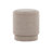 Ottoman Set In Light Brown Fabric