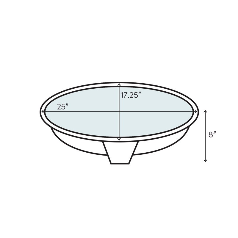 Regatta 25'' L Bathroom Sink