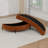 47.2" W Modern Half Moon-shaped Storage Ottoman With Metal Legs-694861937