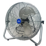 iLIVING ILG8F21 20 Inch 7500 CFM Turbo High Velocity Floor Fan, 3-Speed Heavy Duty Metal Fan for Office, Commercial, Workstation, Greenhouse, Garage, Warehouse, Shop Attic Use, Silver, UL Listed