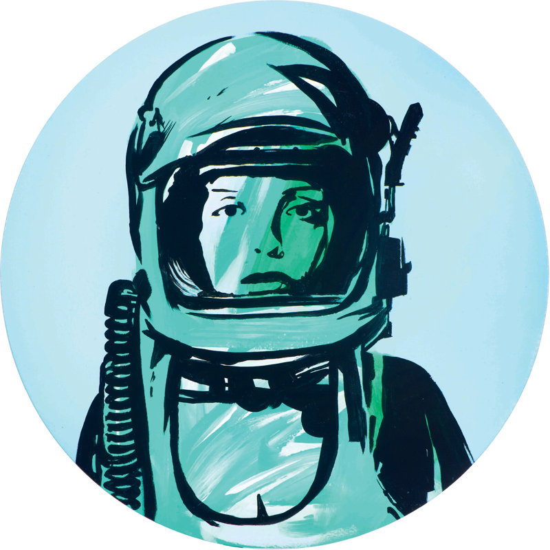 Astronaut - Wrapped Canvas Print, 122cm H x 122cm W