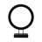 Darrah Modern Mango Wood And Iron Ring Sculpture On Rectangular Base Decorative Accent With Grooved Texture For Contemporary Display In Casual Or Minimalist Settings, Sleek Freestanding Art Object-938113057