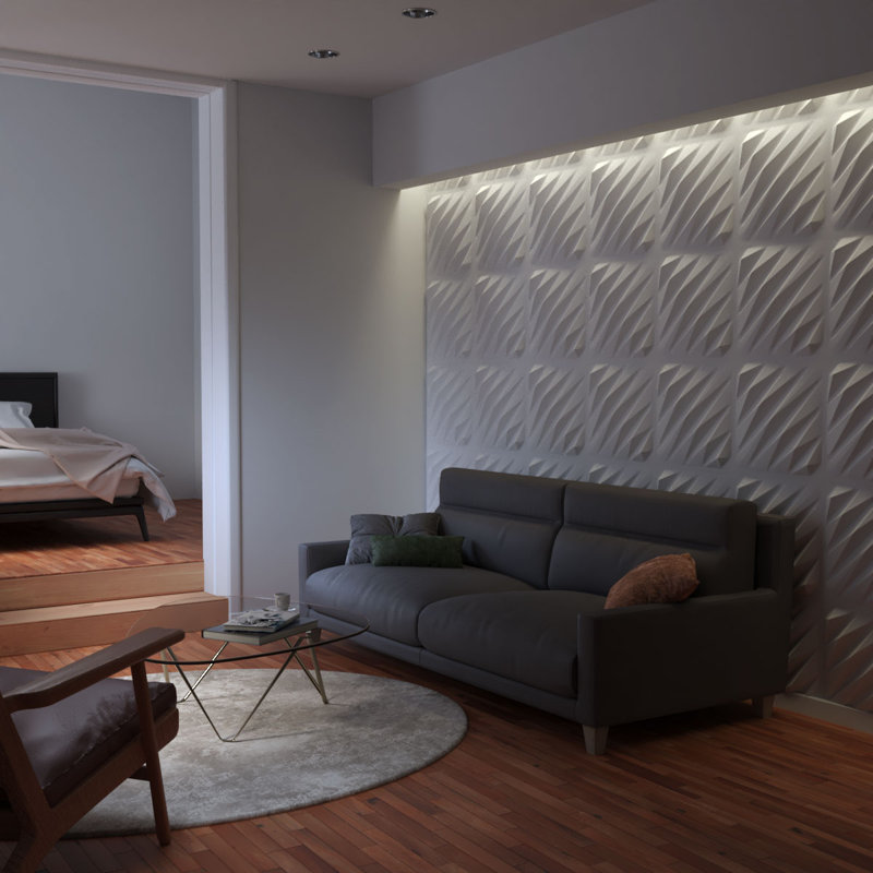 Panneau mural blanc 19,625 "H x 19,625"