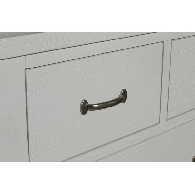 Commode 5 tiroirs Mateo, Blanc