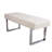 Cialan Faux Leather Upholstered Bench with Stainless Steel Frame-1689387075-1685222767