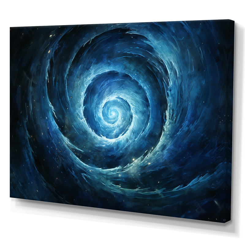 Coheman - Abstract Spirals, art mural, Toile tendue, H 12 po x l 20 po x P 1 po