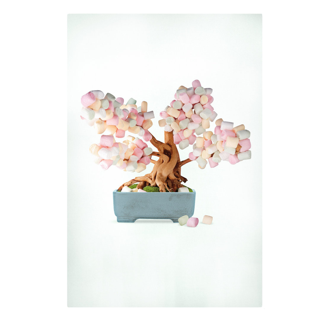 Leinwandbild Bonsai mit Marshmallows von Jonas Loose