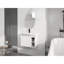 Meuble-lavabo mural 28 po avec lavabo en céramique blanche et porte à fermeture en douceur, emballage KD-132915524-132915526