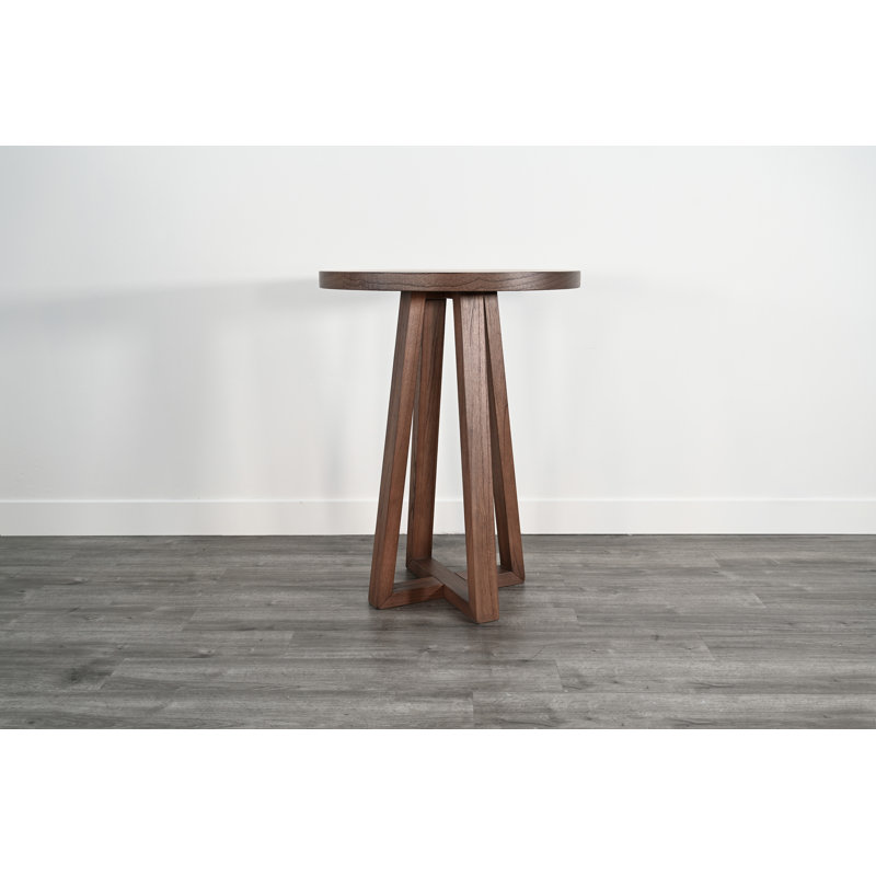  Mia Round Pub Height Table, Cinder, 42" H x 32" L x 32" W