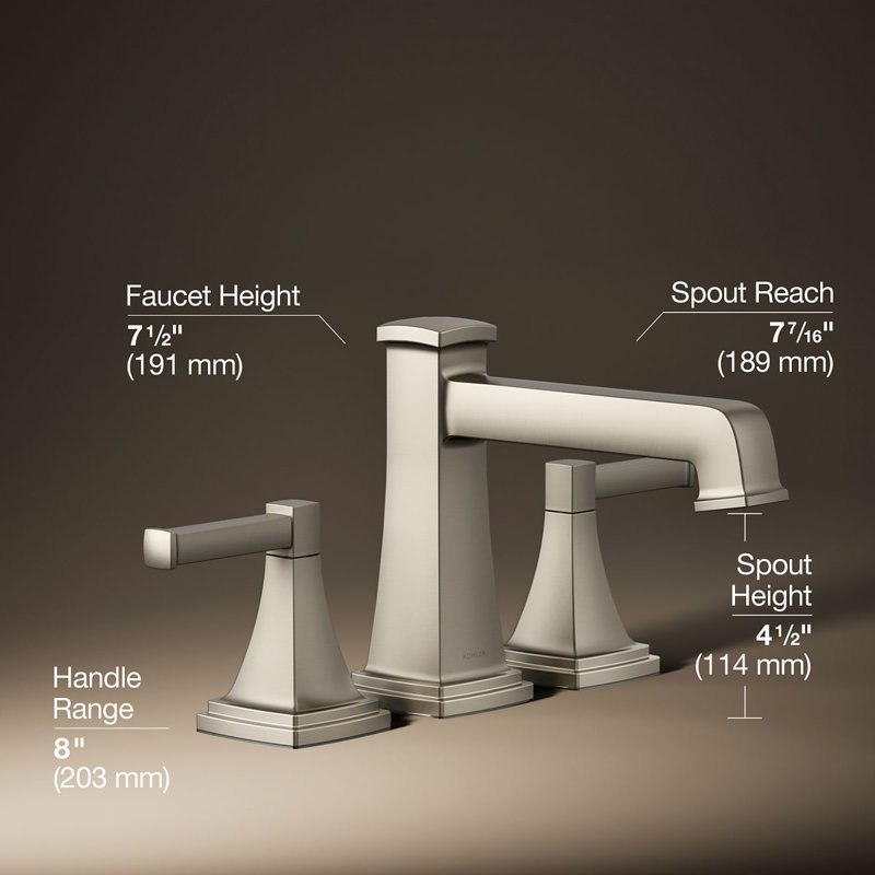 Riff Bath Faucet Trim, Vibrant Brushed Nickel