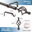 Tringle à rideaux simple réglable 0,75 po Valmar-1416560360-1416560367
