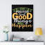 Stay Positive - Wrapped Canvas Print