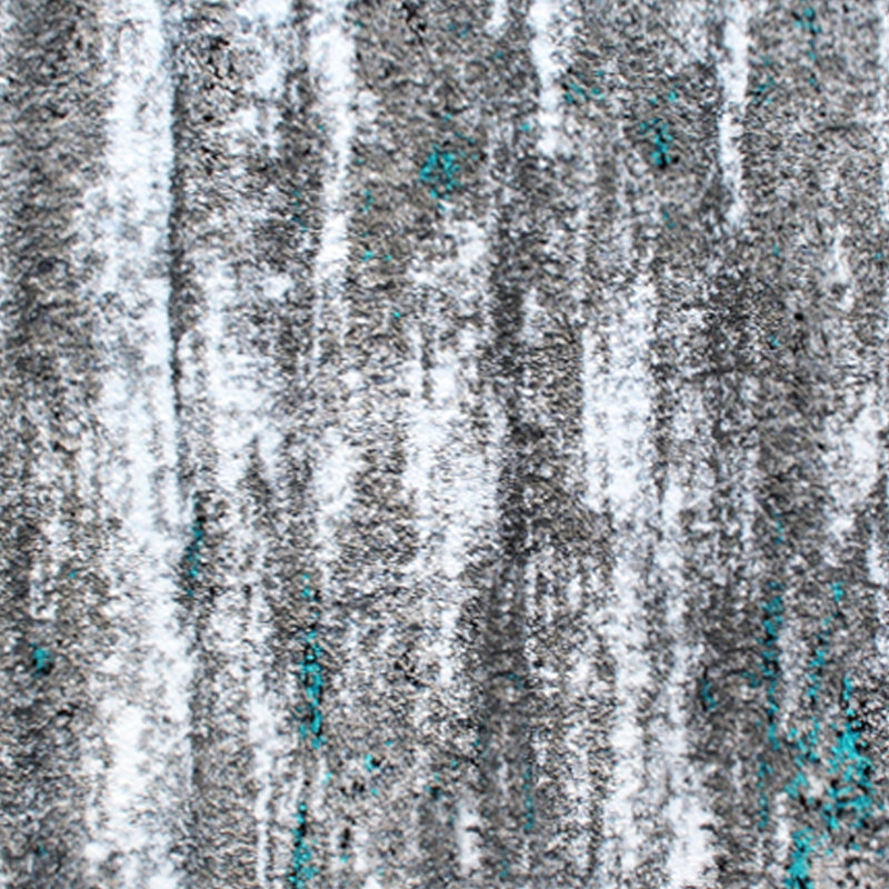 Collection Clifton, espace turquoise abstrait, Tapis de couloir 2 pi x 7 pi
