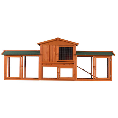 Large Outdoor Chicken/Rabbit Coop With An 83-Inch Play Area