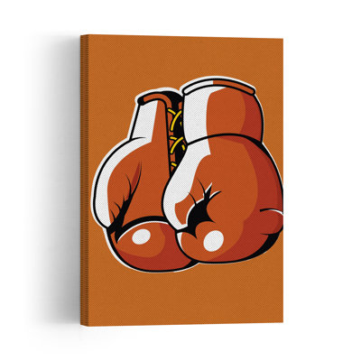 Gants de boxe classiques, impression d'art rétro rétro classique