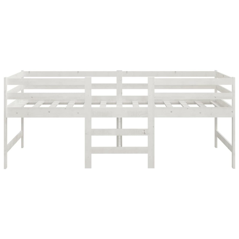 Guthbiorn Solid Wood Platform Bed, White