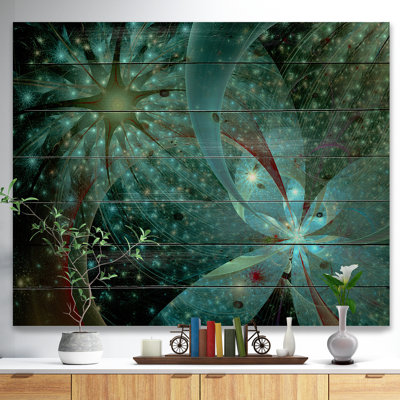 « symmetrical fractal fleur », impression