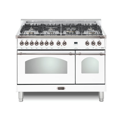 Lofra Dolcevita Series 48 Inch Dual Fuel Range with 7 Sealed Brass Burners