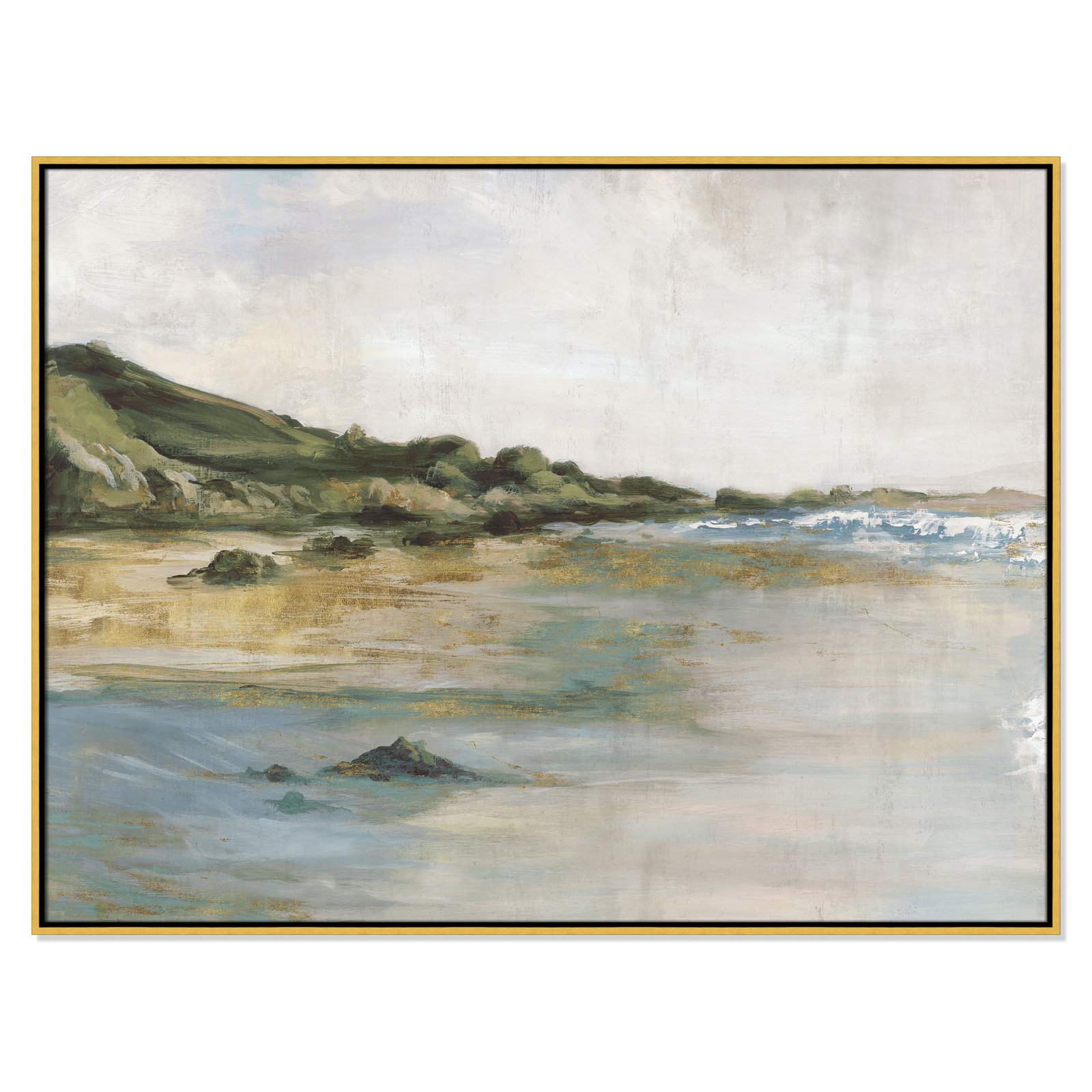 Cordoba "Tide's Edge" Print, 37.5" H x 49.5" W, Gold