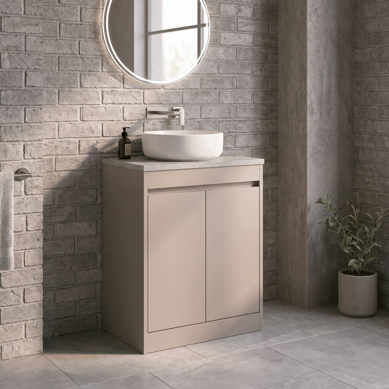Havana 620 mm Bathroom Vanity, Soft Linen, Soft Linen
