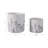 Planter Pots Terracotta Pottery Botanical Illustration Indoor Outdoor Garden Decor Set Of 2 - 9", 6" White & Navy