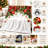 Christmas Throw Blanket with Ornaments and Pinecones, Cozy Festive Decor Fleece Blanket for Sofa, Couch, Bedroom, Living Room Home Decoration-137005501