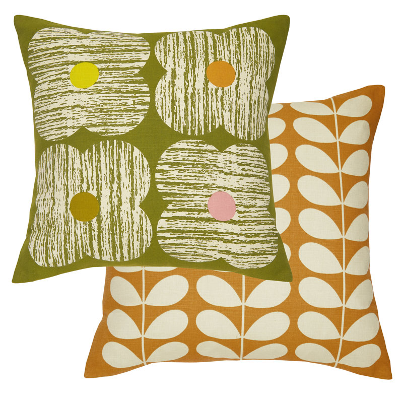 Textured Flower MF 45x45cm Cushion, Moss