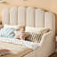 Lit de sol rembourré en tissu Teddy, cadre de lit pour enfant bas-1622034651-1622034655