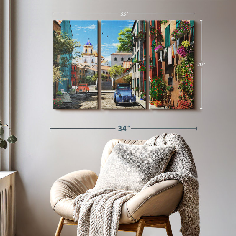 «Méditerranée matin», reproduction sur toile, H 20 po x l 33 po
